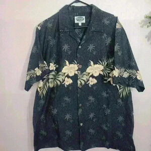 Hawaiin Islands Men's Hawaiin Shirt Size XXL Blue Aloha Cruise